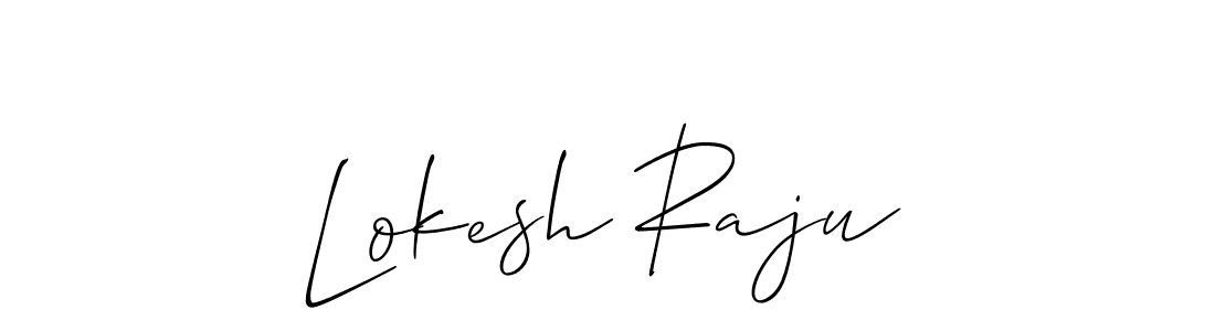 Lokesh Raju stylish signature style. Best Handwritten Sign (Allison_Script) for my name. Handwritten Signature Collection Ideas for my name Lokesh Raju. Lokesh Raju signature style 2 images and pictures png