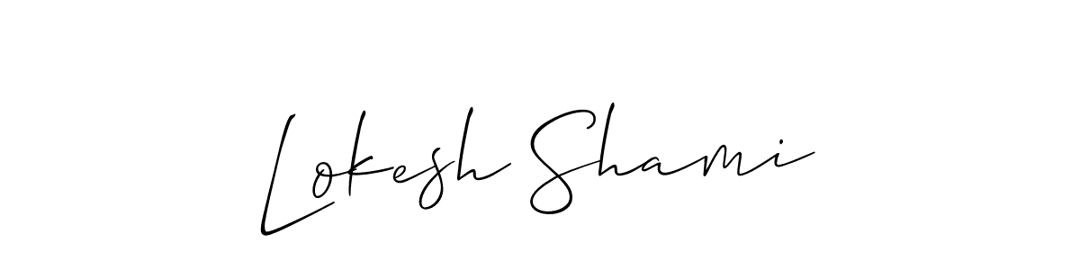 Best and Professional Signature Style for Lokesh Shami. Allison_Script Best Signature Style Collection. Lokesh Shami signature style 2 images and pictures png