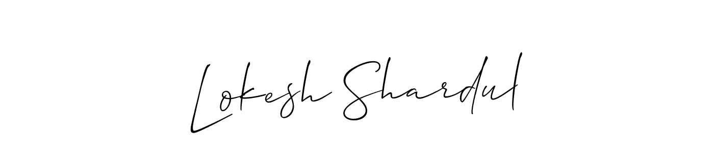 Create a beautiful signature design for name Lokesh Shardul. With this signature (Allison_Script) fonts, you can make a handwritten signature for free. Lokesh Shardul signature style 2 images and pictures png