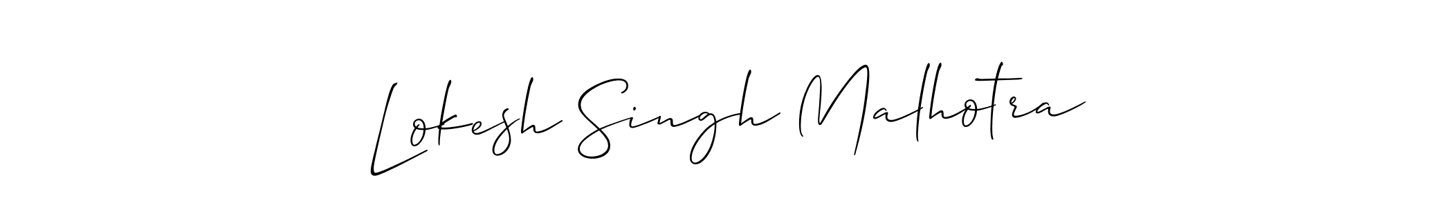 Also we have Lokesh Singh Malhotra name is the best signature style. Create professional handwritten signature collection using Allison_Script autograph style. Lokesh Singh Malhotra signature style 2 images and pictures png