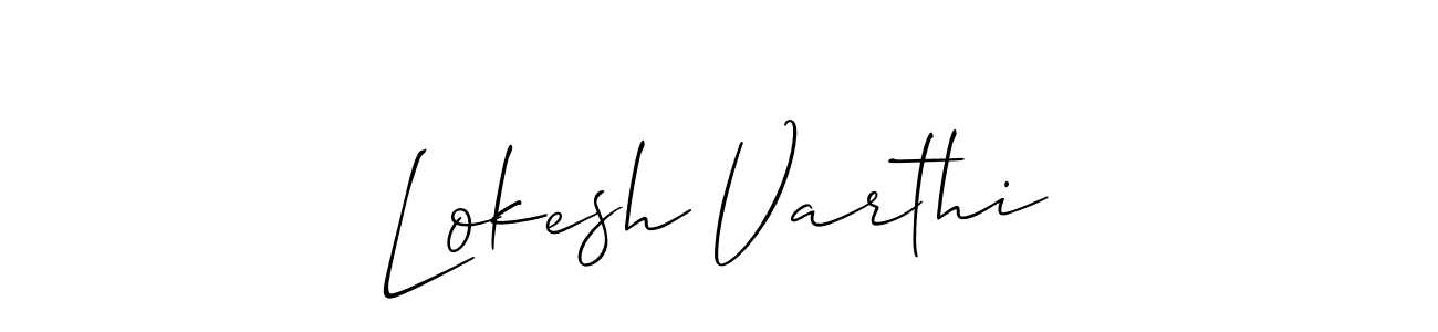 Lokesh Varthi stylish signature style. Best Handwritten Sign (Allison_Script) for my name. Handwritten Signature Collection Ideas for my name Lokesh Varthi. Lokesh Varthi signature style 2 images and pictures png