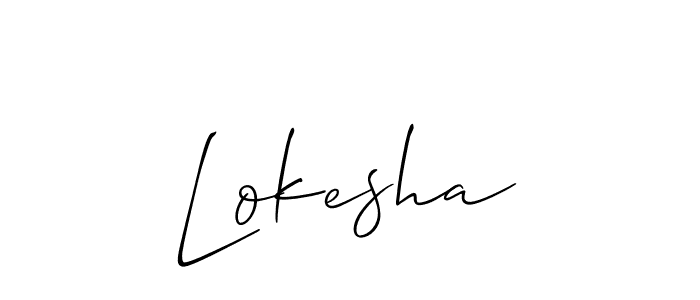 Here are the top 10 professional signature styles for the name Lokesha. These are the best autograph styles you can use for your name. Lokesha signature style 2 images and pictures png