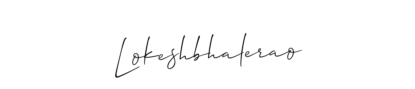 if you are searching for the best signature style for your name Lokeshbhalerao. so please give up your signature search. here we have designed multiple signature styles  using Allison_Script. Lokeshbhalerao signature style 2 images and pictures png