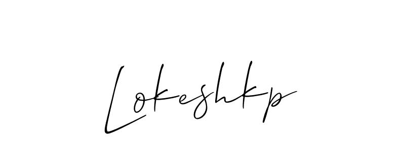 Also we have Lokeshkp name is the best signature style. Create professional handwritten signature collection using Allison_Script autograph style. Lokeshkp signature style 2 images and pictures png