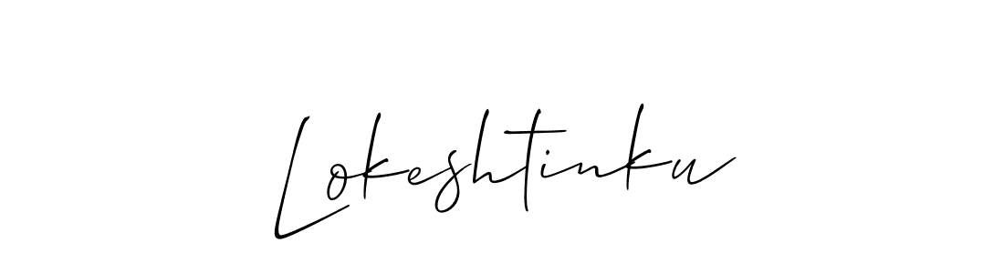 How to Draw Lokeshtinku signature style? Allison_Script is a latest design signature styles for name Lokeshtinku. Lokeshtinku signature style 2 images and pictures png