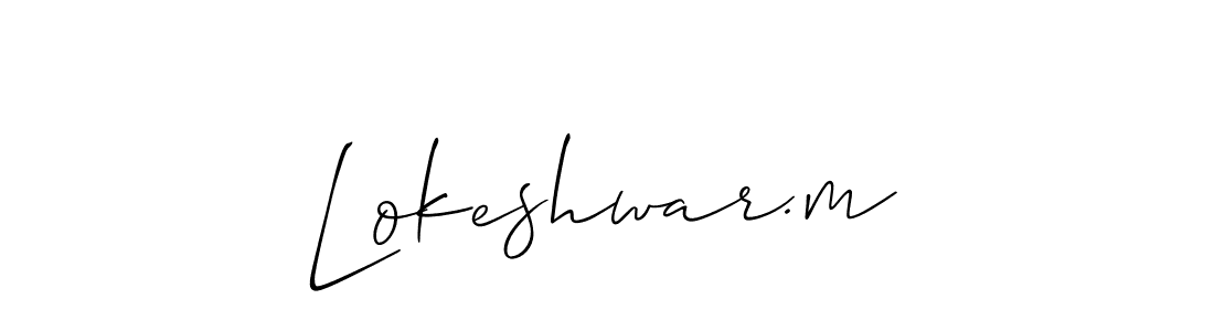 Also You can easily find your signature by using the search form. We will create Lokeshwar.m name handwritten signature images for you free of cost using Allison_Script sign style. Lokeshwar.m signature style 2 images and pictures png