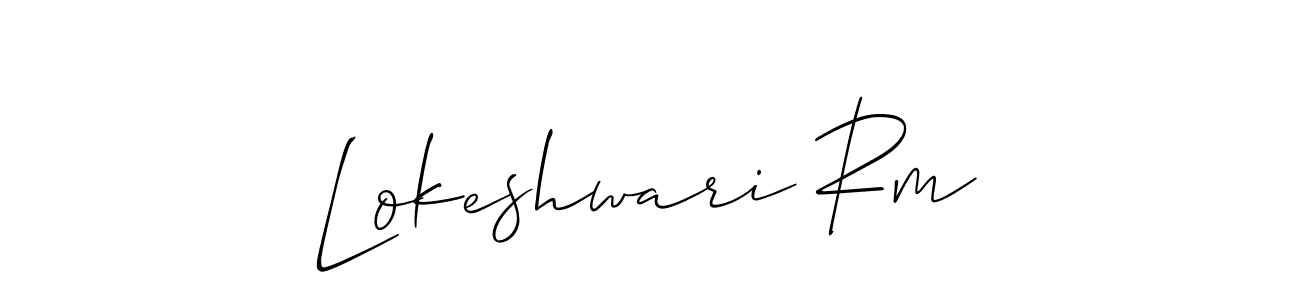 Best and Professional Signature Style for Lokeshwari Rm. Allison_Script Best Signature Style Collection. Lokeshwari Rm signature style 2 images and pictures png