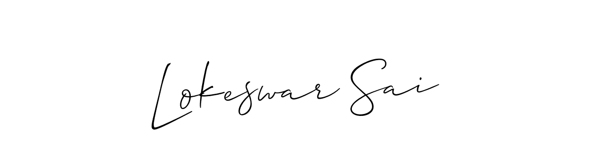 Once you've used our free online signature maker to create your best signature Allison_Script style, it's time to enjoy all of the benefits that Lokeswar Sai name signing documents. Lokeswar Sai signature style 2 images and pictures png