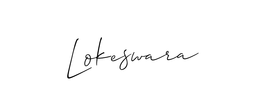 if you are searching for the best signature style for your name Lokeswara. so please give up your signature search. here we have designed multiple signature styles  using Allison_Script. Lokeswara signature style 2 images and pictures png