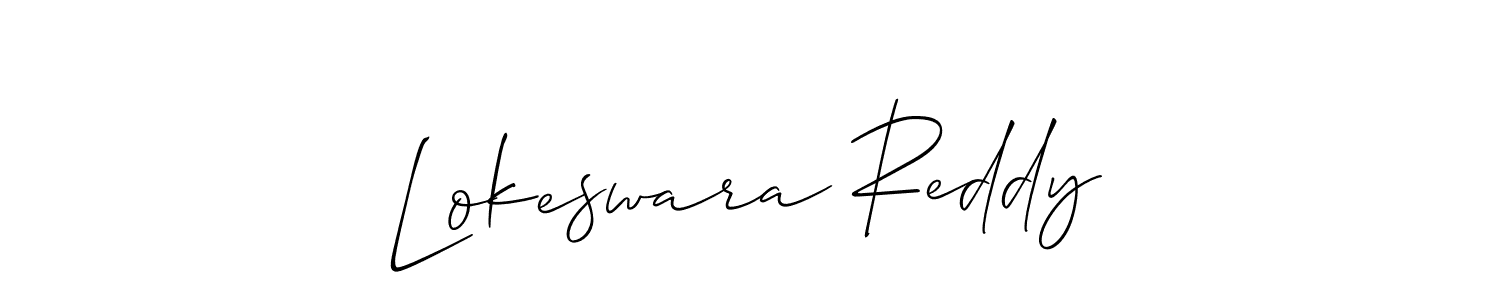 if you are searching for the best signature style for your name Lokeswara Reddy. so please give up your signature search. here we have designed multiple signature styles  using Allison_Script. Lokeswara Reddy signature style 2 images and pictures png