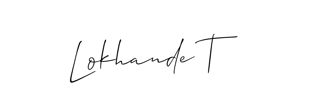 Here are the top 10 professional signature styles for the name Lokhande T. These are the best autograph styles you can use for your name. Lokhande T signature style 2 images and pictures png