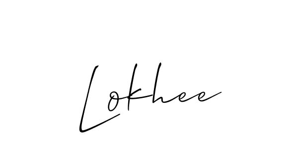 You should practise on your own different ways (Allison_Script) to write your name (Lokhee) in signature. don't let someone else do it for you. Lokhee signature style 2 images and pictures png