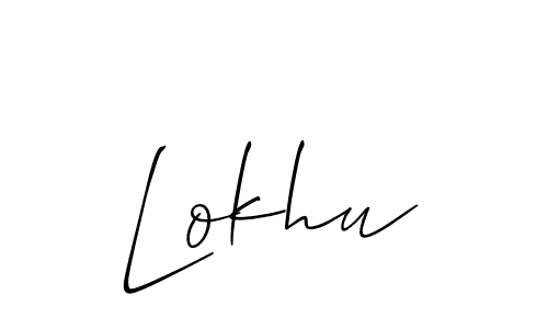 Create a beautiful signature design for name Lokhu. With this signature (Allison_Script) fonts, you can make a handwritten signature for free. Lokhu signature style 2 images and pictures png