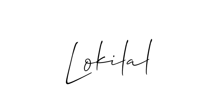 How to Draw Lokilal signature style? Allison_Script is a latest design signature styles for name Lokilal. Lokilal signature style 2 images and pictures png