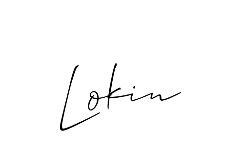 How to make Lokin name signature. Use Allison_Script style for creating short signs online. This is the latest handwritten sign. Lokin signature style 2 images and pictures png