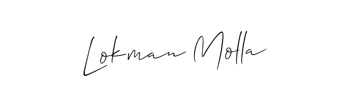 Make a beautiful signature design for name Lokman Molla. Use this online signature maker to create a handwritten signature for free. Lokman Molla signature style 2 images and pictures png