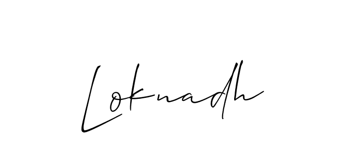 You can use this online signature creator to create a handwritten signature for the name Loknadh. This is the best online autograph maker. Loknadh signature style 2 images and pictures png