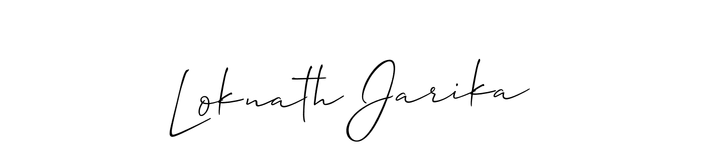 Here are the top 10 professional signature styles for the name Loknath Jarika. These are the best autograph styles you can use for your name. Loknath Jarika signature style 2 images and pictures png