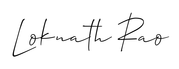 Try this chic Loknath Rao handwritten sign style. Using Allison_Script font elements, it gives your name a sleek, memorable identity. Loknath Rao signature style 2 images and pictures png