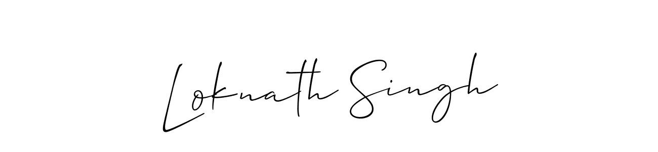 Loknath Singh stylish signature style. Best Handwritten Sign (Allison_Script) for my name. Handwritten Signature Collection Ideas for my name Loknath Singh. Loknath Singh signature style 2 images and pictures png