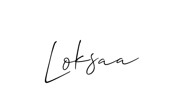 Make a beautiful signature design for name Loksaa. Use this online signature maker to create a handwritten signature for free. Loksaa signature style 2 images and pictures png