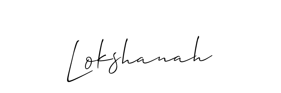 Best and Professional Signature Style for Lokshanah. Allison_Script Best Signature Style Collection. Lokshanah signature style 2 images and pictures png