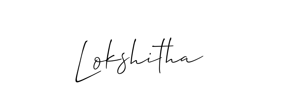 Lokshitha stylish signature style. Best Handwritten Sign (Allison_Script) for my name. Handwritten Signature Collection Ideas for my name Lokshitha. Lokshitha signature style 2 images and pictures png