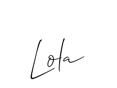 Similarly Allison_Script is the best handwritten signature design. Signature creator online .You can use it as an online autograph creator for name Lola. Lola signature style 2 images and pictures png