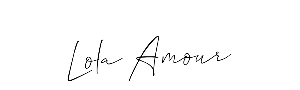 Once you've used our free online signature maker to create your best signature Allison_Script style, it's time to enjoy all of the benefits that Lola Amour name signing documents. Lola Amour signature style 2 images and pictures png