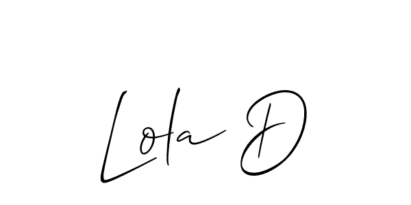 Make a short Lola D signature style. Manage your documents anywhere anytime using Allison_Script. Create and add eSignatures, submit forms, share and send files easily. Lola D signature style 2 images and pictures png
