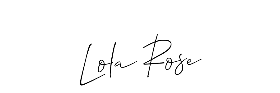 How to make Lola Rose name signature. Use Allison_Script style for creating short signs online. This is the latest handwritten sign. Lola Rose signature style 2 images and pictures png