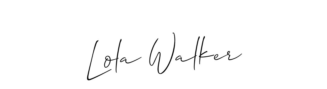 Once you've used our free online signature maker to create your best signature Allison_Script style, it's time to enjoy all of the benefits that Lola Walker name signing documents. Lola Walker signature style 2 images and pictures png