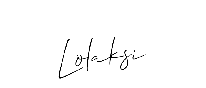 Lolaksi stylish signature style. Best Handwritten Sign (Allison_Script) for my name. Handwritten Signature Collection Ideas for my name Lolaksi. Lolaksi signature style 2 images and pictures png