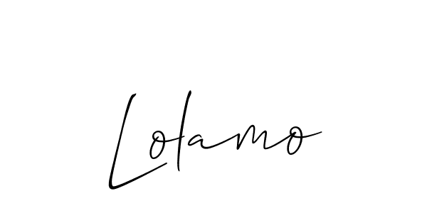 Similarly Allison_Script is the best handwritten signature design. Signature creator online .You can use it as an online autograph creator for name Lolamo. Lolamo signature style 2 images and pictures png