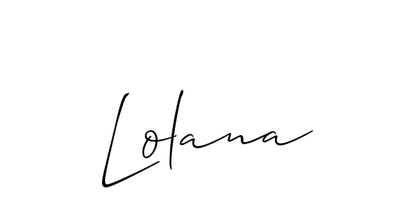 How to Draw Lolana signature style? Allison_Script is a latest design signature styles for name Lolana. Lolana signature style 2 images and pictures png