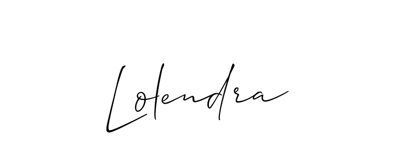 Also we have Lolendra name is the best signature style. Create professional handwritten signature collection using Allison_Script autograph style. Lolendra signature style 2 images and pictures png