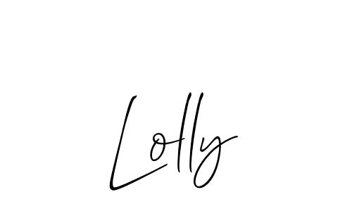 How to make Lolly name signature. Use Allison_Script style for creating short signs online. This is the latest handwritten sign. Lolly signature style 2 images and pictures png