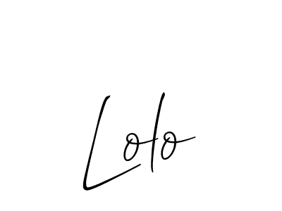 if you are searching for the best signature style for your name Lolo. so please give up your signature search. here we have designed multiple signature styles  using Allison_Script. Lolo signature style 2 images and pictures png