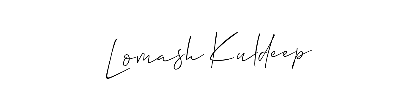 if you are searching for the best signature style for your name Lomash Kuldeep. so please give up your signature search. here we have designed multiple signature styles  using Allison_Script. Lomash Kuldeep signature style 2 images and pictures png