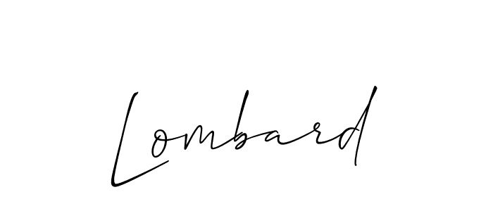 Make a beautiful signature design for name Lombard. With this signature (Allison_Script) style, you can create a handwritten signature for free. Lombard signature style 2 images and pictures png