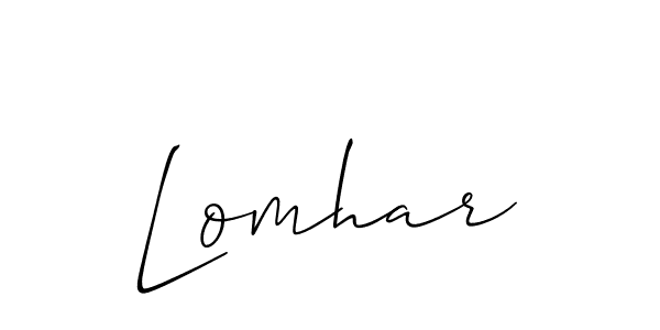 Lomhar stylish signature style. Best Handwritten Sign (Allison_Script) for my name. Handwritten Signature Collection Ideas for my name Lomhar. Lomhar signature style 2 images and pictures png