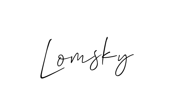 You should practise on your own different ways (Allison_Script) to write your name (Lomsky) in signature. don't let someone else do it for you. Lomsky signature style 2 images and pictures png