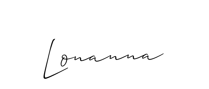 Make a beautiful signature design for name Lonanna. Use this online signature maker to create a handwritten signature for free. Lonanna signature style 2 images and pictures png