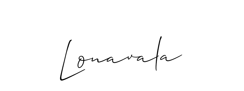 Lonavala stylish signature style. Best Handwritten Sign (Allison_Script) for my name. Handwritten Signature Collection Ideas for my name Lonavala. Lonavala signature style 2 images and pictures png