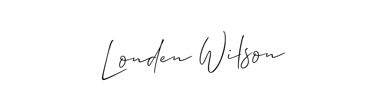 Once you've used our free online signature maker to create your best signature Allison_Script style, it's time to enjoy all of the benefits that Londen Wilson name signing documents. Londen Wilson signature style 2 images and pictures png