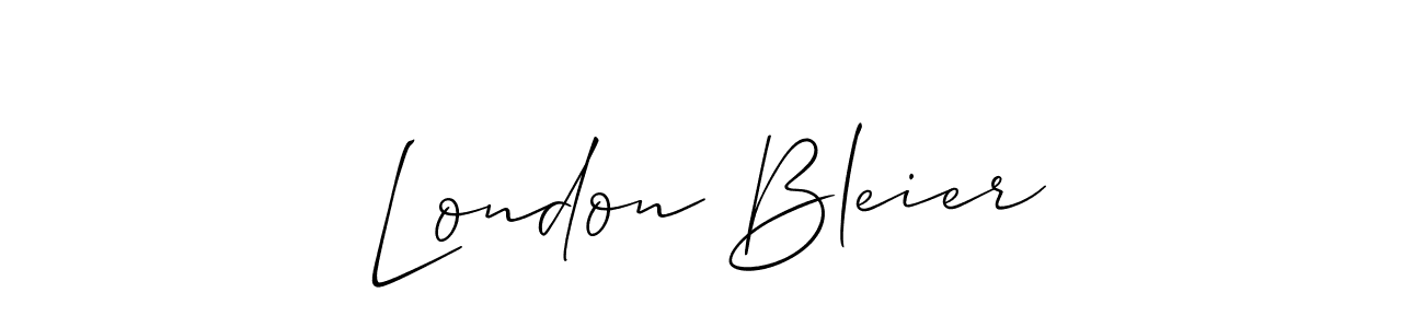 Best and Professional Signature Style for London Bleier. Allison_Script Best Signature Style Collection. London Bleier signature style 2 images and pictures png