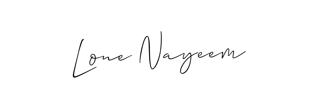 if you are searching for the best signature style for your name Lone Nayeem. so please give up your signature search. here we have designed multiple signature styles  using Allison_Script. Lone Nayeem signature style 2 images and pictures png