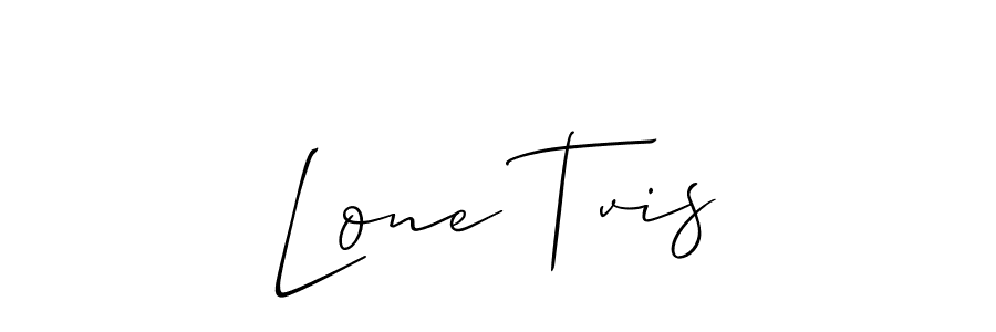 Make a beautiful signature design for name Lone Tvis. With this signature (Allison_Script) style, you can create a handwritten signature for free. Lone Tvis signature style 2 images and pictures png