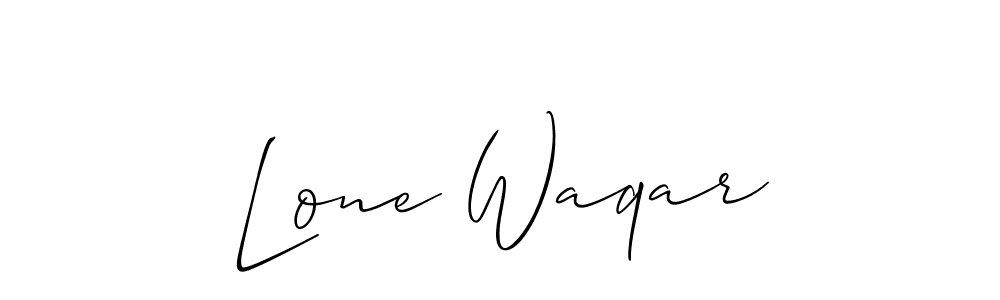 Once you've used our free online signature maker to create your best signature Allison_Script style, it's time to enjoy all of the benefits that Lone Waqar name signing documents. Lone Waqar signature style 2 images and pictures png