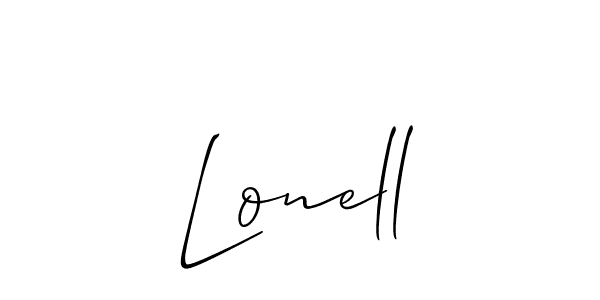 Also You can easily find your signature by using the search form. We will create Lonell name handwritten signature images for you free of cost using Allison_Script sign style. Lonell signature style 2 images and pictures png